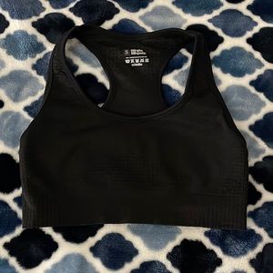 Size S 90% nylon 10% spandex black sports bra Like New High Support
